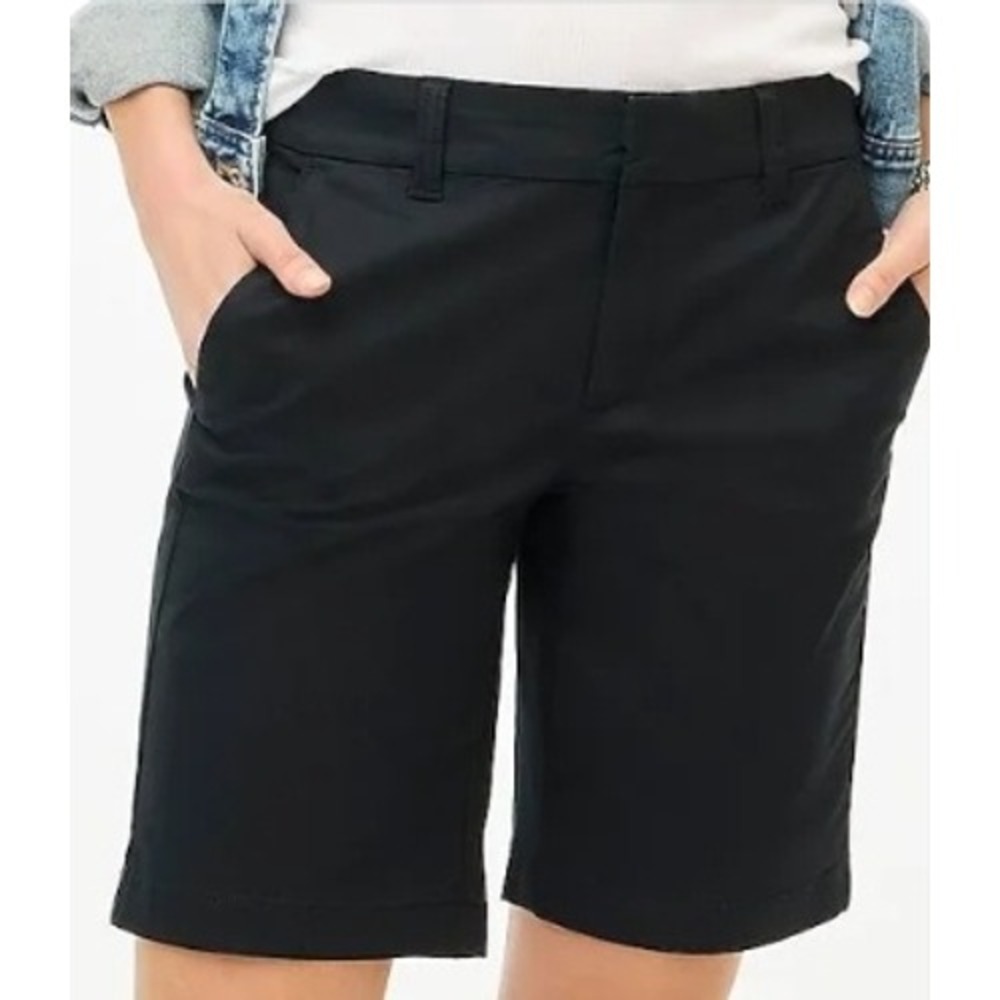 J.Crew Womens Size 14 Navy Blue Bermuda Shorts Chino Casual Career NWT $50